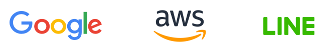 Google, AWS, and LINE